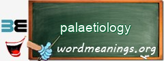 WordMeaning blackboard for palaetiology